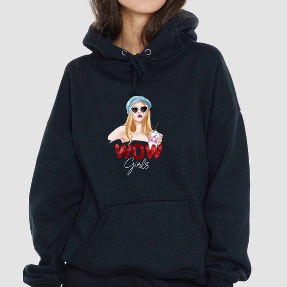 Hoodie Sweater Wow Oversize Women& 39;s Sweater M - XXL