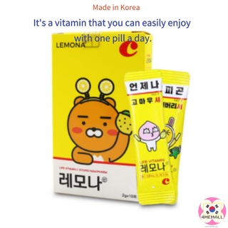 [KYOUNG Nam PHARM] Kakao Friends Lemona acid (2 กรัม X 10) 20 กรัม / วิตามิน ของขวัญ ดูแลผิว ฟื้นฟูความเมื่อยล้า กระ