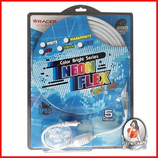 หลอดไฟ LED หลอดไฟ ไฟเส้น LED RACER NEON FLEX 35 วัตต์ 5 ม. สีเขียว 
 ไฟเส้น LED ผลิตจากวัสดุคุณภาพดี เปิดติดทันที ไม่กะพ