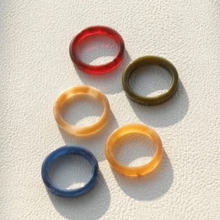 แหวน Minimal แหวนเรซิ่น 💥พร้อมส่ง💥 สีหวาน สวย น่ารัก