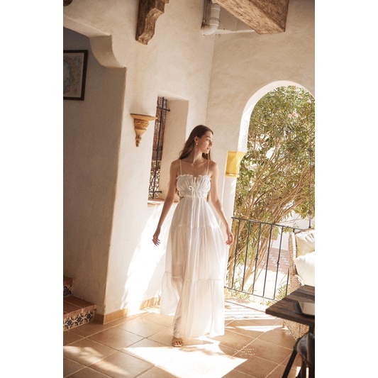 Sierra Maxi Dress เดรสยาวสายเดี่ยว แต่งระบาย