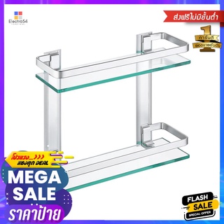 ชั้นกระจกติดผนัง 2 ชั้น MOYA A4126B2-TIER WALL-MOUNTED GLASS SHELF MOYA A4126B