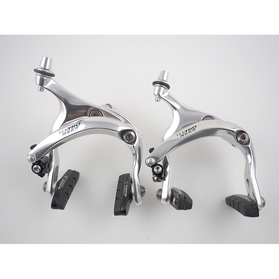 เบรคก้ามปูขายาว Tektro R559 สีเงินเงา สำหรับจักรยานที่เปลี่ยนขนาดล้อจาก 406 เป็น 451