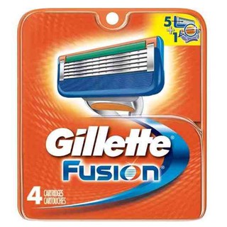 Gillette : GILGF-4* ใบมีดโกนหนวด Fusion Razor Blade Refill Cartridges, 4pk.