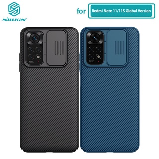 เคส Redmi Note 11 Global Nillkin CamShield กล้องฝาครอบป้องกันเคสสำหรับ Xiaomi Redmi Note 11 Pro+ 5G 11S 11E Global Version