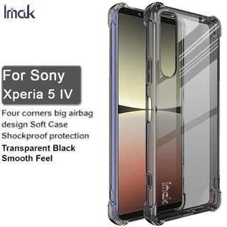 Imak Sony Xperia 5 IV รวมทุกอย่าง สี่มุม ถุงลมนิรภัย กันกระแทก ฝาหลัง เคสป้องกัน นิ่ม TPU ซิลิโคน เคส