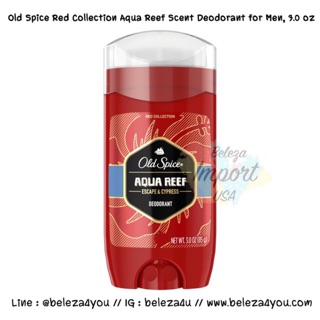 (Pre Order) Old Spice Red Zone Aqua Reef Scent Deodorant for Men, 3.0 oz