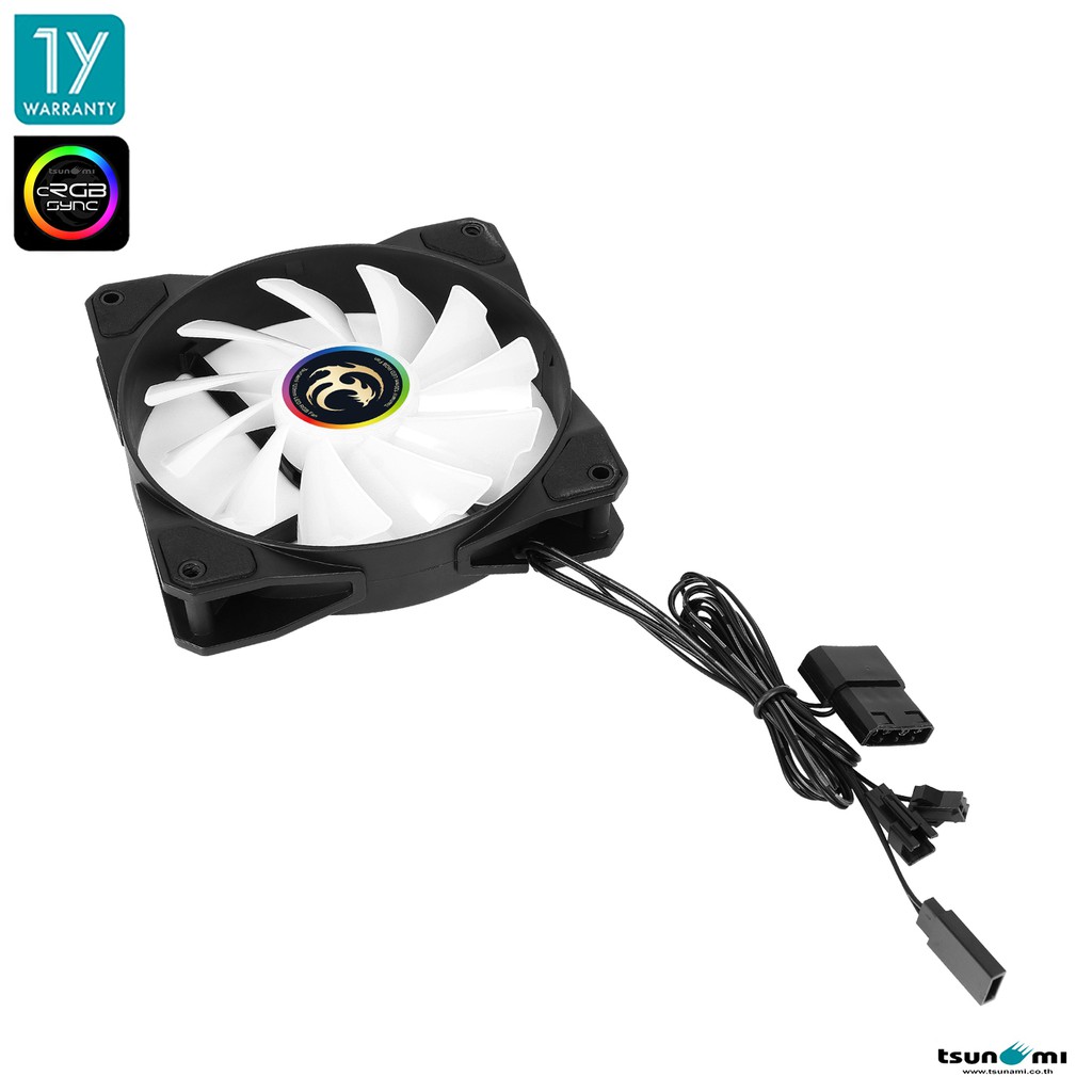 พัดลมระบายความร้อน Tsunami ABLAZE (cRGB Sync) Series RGB Cooling Fan X1 (รับประกันสินค้า 1 ปี)