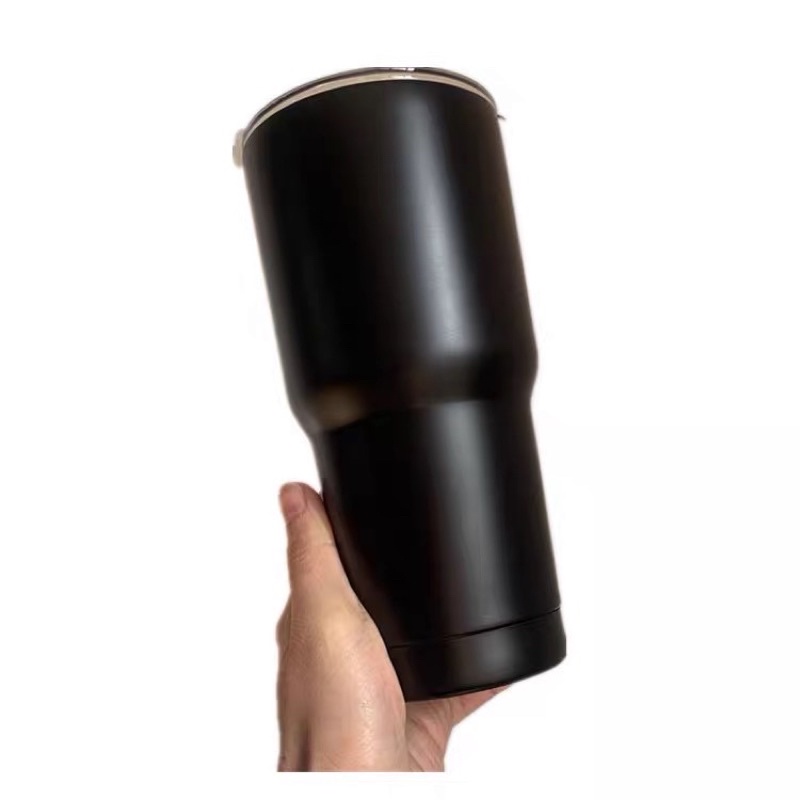 แก้วเก็บความเย็น 30 oz .แก้วเยติสีดำด้าน ผิวเรียบเนียน ขนาด 30 oz