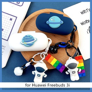 Cartoon Astronaut Earphone Case Silicone Protective Cover Shell for Huawei Freebuds 3i Wireless Bluetooth Earphones Accessories