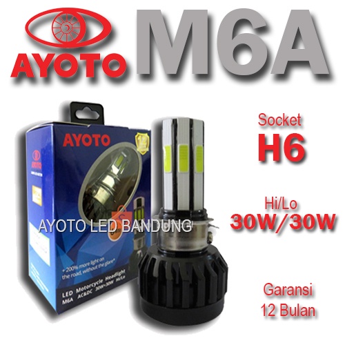 AYOTO M6A 6 ด้าน H6 PNP โคมไฟ led 6 ด้านสําหรับสกู๊ตเตอร์อัตโนมัติ