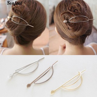 Gilrs Geometric Hollow ออก Hairpin Hair เครื่องประดับสำหรับผู้หญิง Gift Barrette