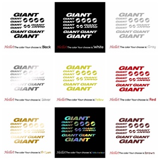 จักรยานไวนิลตัดสติ๊กเกอร์สติ๊กเกอร์สำหรับตกแต่งศิลปะ GIANT, สติ๊กเกอร์ Decals Cycles กรอบงาภูเขา MTB จักรยาน BMX