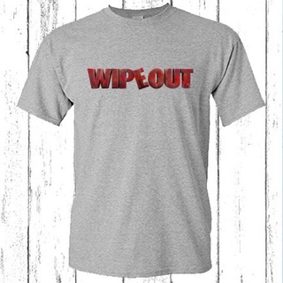 เสื้อยืดผ้าฝ้าย พิมพ์ลายโลโก้ Wipout Out TV Game Show สีเทา 1 ชิ้น xs-3xl สําหรับผู้ชาย ของขวัญวันเกิด แม่ พ่อสามารถปรับ