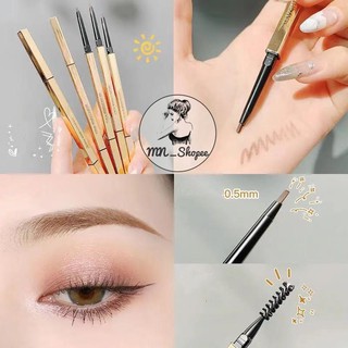 🔥ลด30฿โค้ดINC4LEL4🔥Eyebrow pencil ดินสอเขียนคิ้ว กันน้ำ Gold set มี4สี