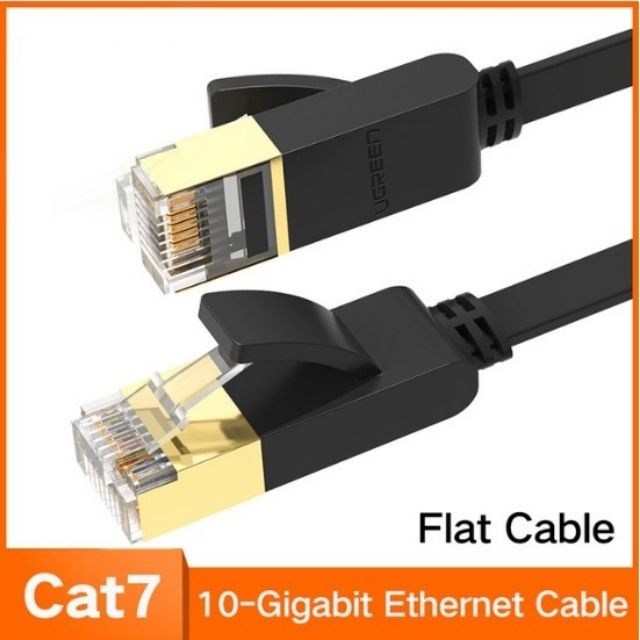 สายแลน CAT7 แบบแบน ( Ethernet Cable RJ45 Cat7 Flat Lan Cable UTP RJ 45 Network Cable Patch Cord Cable Ethernet )