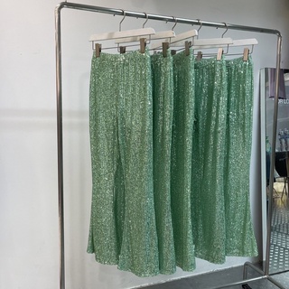 glitter pants (green) littlebitbyjj