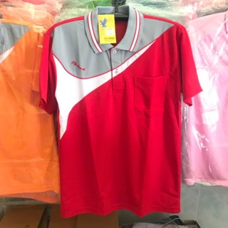 #ลดราคา เสื้อคอปกโปโล flyhawk  Size m  สีแดง ราคาป้าย215.- sale 180.-