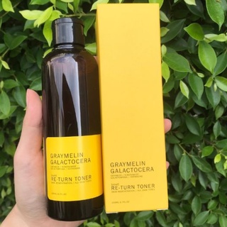 200ml ของแท้ GRAYMELIN GALACTOCERA RE TURN TONER โทนเนอร์ เข้มข้น ฟื้นฟูผิว ให้กระจ่างใส ลดรอยฝ้า กระ จุดด่างดำ ดูจางลง