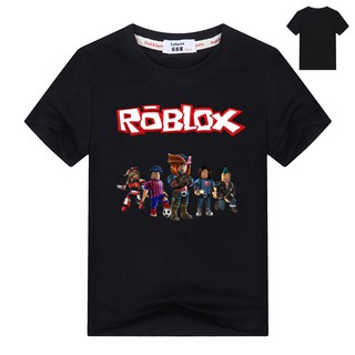 เสื้อยืดผ้าฝ้าย ลายโลโก้ roblox สำหรับเด็ก