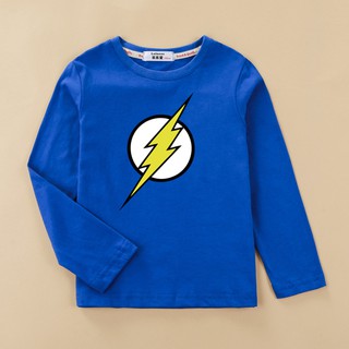 👕👚 เสื้อผ้าเด็ก👚👕เสื้อยืด Flash boys shirt long sleeve cotton kid tees