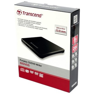 Transcend DVD : Ultra Slim Portable DVD Writer : TS8XDVDS-K Transcend 🔥 รับประกันสินค้า 2 ปี 🔥