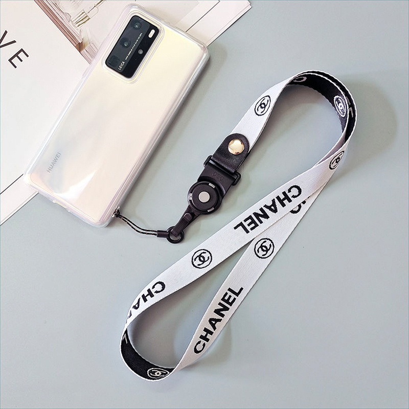 สายคล้องคอโลโก้แบรนด์หรู 2 In 1 พวงกุญแจป้ายชื่อผู้ถือป้าย อุปกรณ์เสริมมือถือแหวน - รูปที่ 3