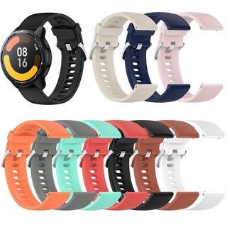 สายนาฬิกาข้อมือซิลิโคน 22 มม. แบบเปลี่ยน สําหรับ Xiaomi Watch S1 S1 Active Watchband