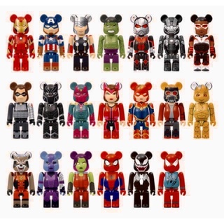 (ของแท้ญี่ปุ่น) Be@rbrick Happy Kuji x Marvel 2021 (Bearbrick)