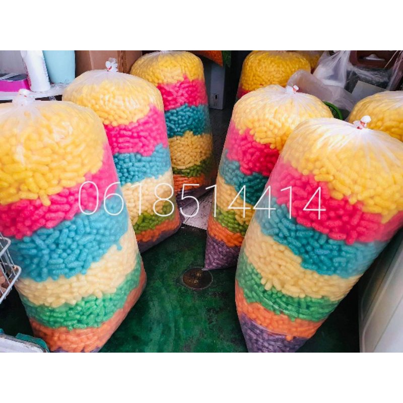 อาหารปลาทำกระทง อาหารปลาข้าวโพดสี ถุงจัมโบ้ใหญ่ที่สุดใส่เต็มถุง 3-4โล