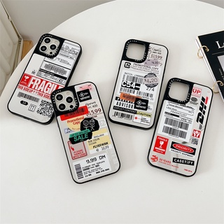 Casetify เคสโทรศัพท์มือถือ TPU กันกระแทก ปิดด้านหลัง ลายฉลากโลจิสติกส์ สําหรับ iPhone 14 Pro MAX 14 Plus 13 12 11 Pro MAX