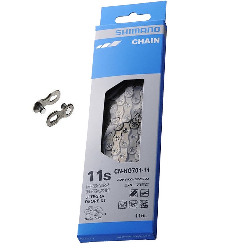 Shimano HG701 11 Speed Bike chain 11 V โซ่จักรยานโซ่จักรยานเสือหมอบ MTB chain ชิ้นส่วนจักรยาน 116 Li