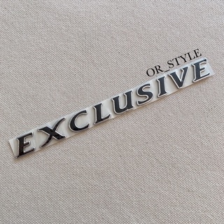 โลโก้ EXCLUSIVE งานเรซิ่น ตัวอักษรแยก ขนาด 21x1.8cm