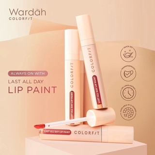 Wardah Colorfit Last All Day ลิปเพ้นท์ครีม เนื้อแมตต์ 4.2 กรัม