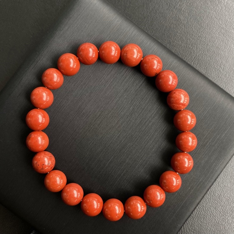 กำไลหินแท้ เรดแจสเปอร์ (Red Jasper) 8mm