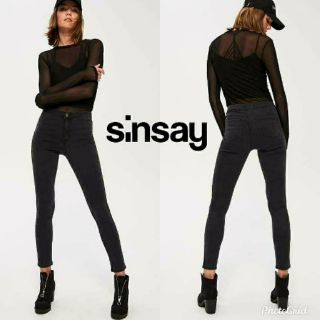 Sinsay : Mid-Dark High Waist Skinny Jeans