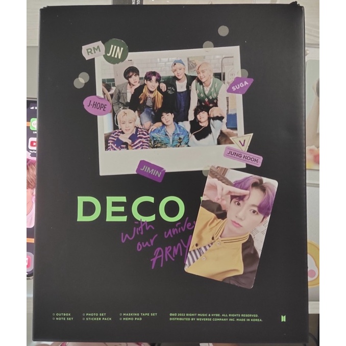 BTS 💜 Photo card Jungkook DECO KIT❗️ของแท้ 💯พร้อมส่ง