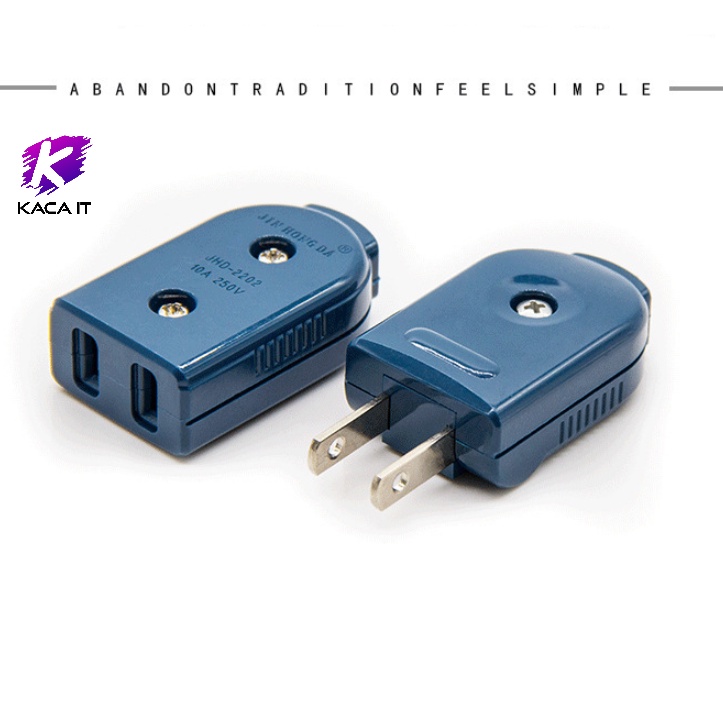 Plug ตัวเมีย ตัวผู้ และ แบบคู่ US 90 องศา ฟิลิปปินส์ ประเทศไทย 2ขาแบน เดินทาง พกพาสะดวก 10A 250 V AC