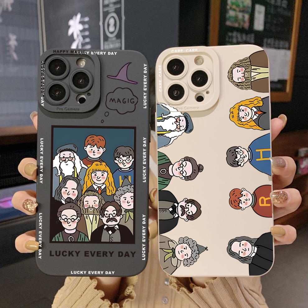 สําหรับoppo A3 A58 A78 A60 A18 A38 A17 A16 A15 A95 A94 A54 A74 4G A53 A76 A96 4G Harry Potterเคสโทรศัพท์Anti Drop Cover