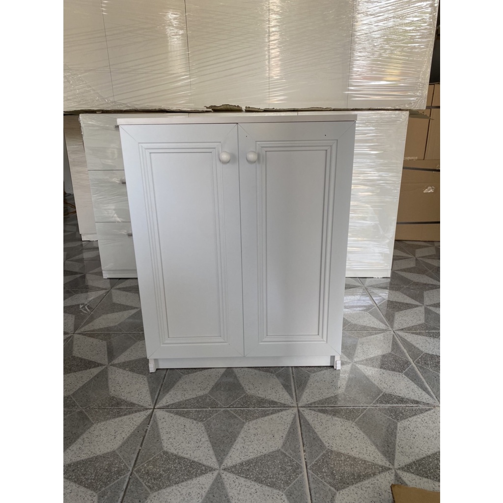 🔥ราคาถูก🔥Hawa 90 Furniture ตู้รองเท้า 4ชั้น บานเฟรม 30*60*77 (เลือกสีได้) 😊