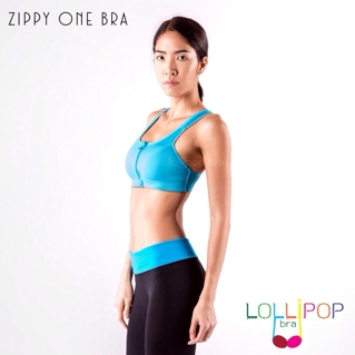 Blue Zippy One Bra