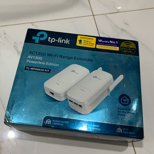 มือสอง ⚡️ POWER LINE (เพาเวอร์ไลน์) TP-LINK  TL-WPA8630-KIT  AC1200AC1350 WI-FI