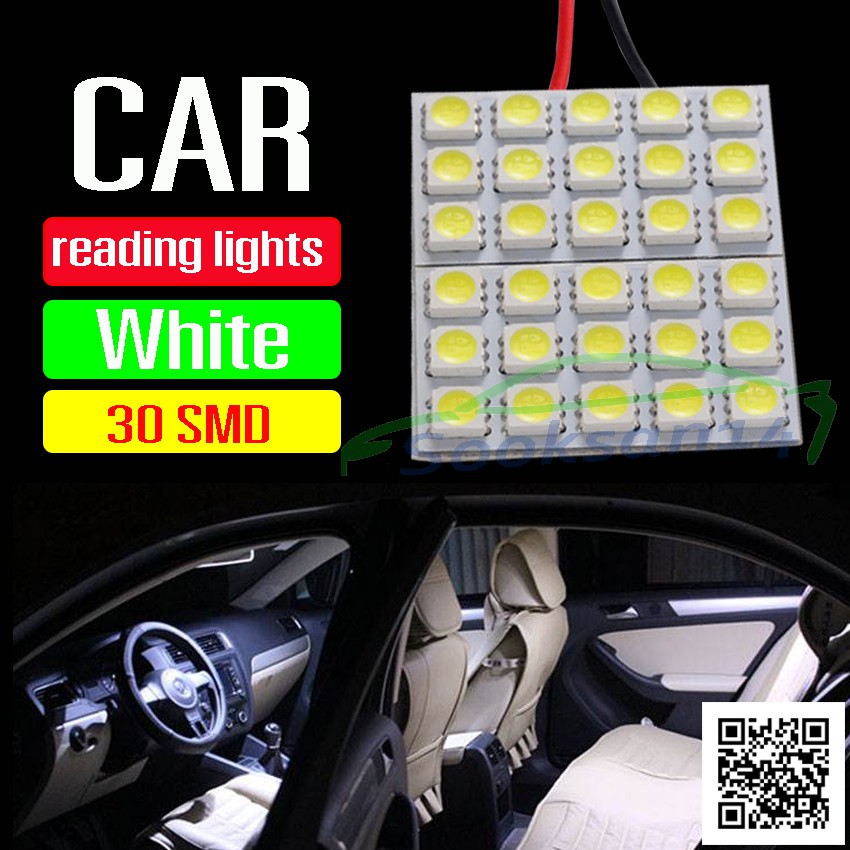 sooksan14 ไฟเพดานรถยนต์ LED 30 ดวง (สีขาว) #215