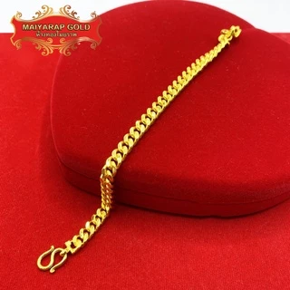 Maiyararp เลสข้อมือ ชุบเศษทองเยาวราช เหมือนแท้ 100% ไม่ลอกไม่ดำ รับประกัน 6 เดือน สร้อยข้อมือทอง ทองปลอม