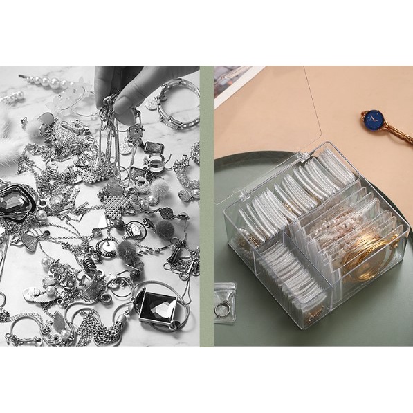 พร้อมส่งจากไทย กล่องเก็บเครื่องประดับ อเนกประสงค์ ซองใส่ต่างหู ที่จัดระเบียบของ - รูปที่ 2