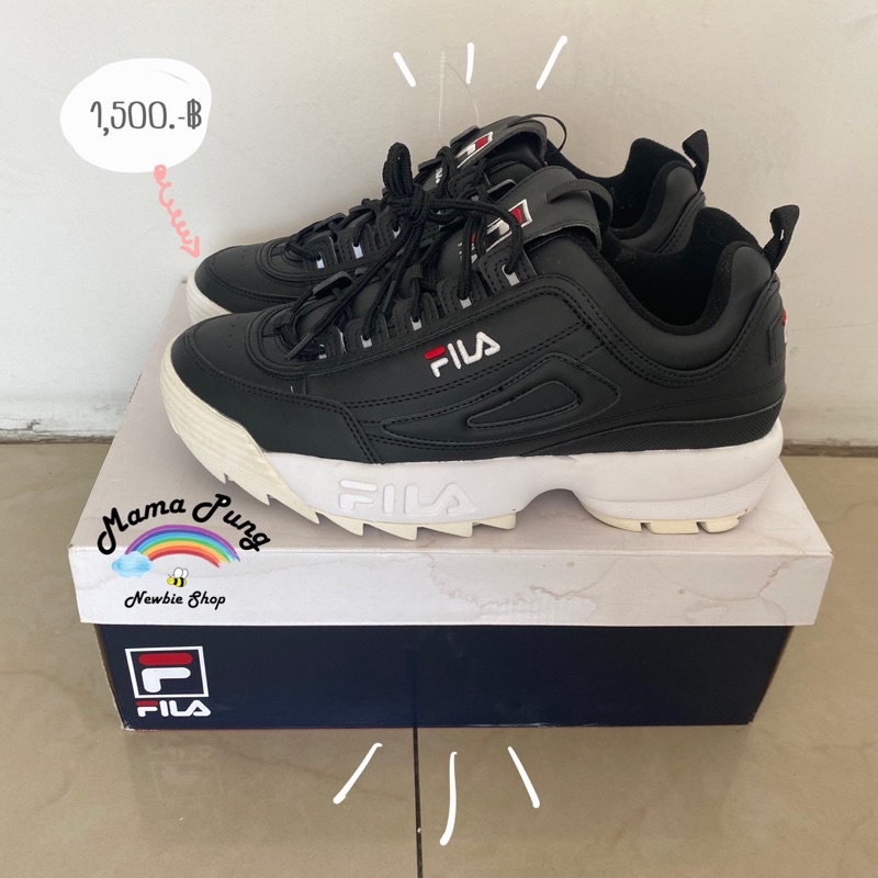 รองเท้า FILA สีดำ ใหม่ #FILA DISRUPTOR LOW