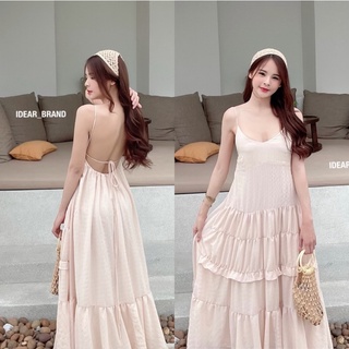 #idearDLD002 Princess dress ชุดเดรสทะเลเว้าหลัง