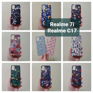 เคสแข็ง Realme 7i / Realme C17 เคสไม่คลุมรอบนะคะ เปิดบน เปิดล่าง (ตอนกดสั่งซื้อ จะมีลายให้เลือกก่อนชำระเงินค่ะ)