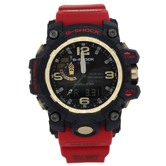 Casio G-Shock นาฬิกาข้อมือผู้ชาย สายเรซิ่น รุ่น GWG-1000GB-4A - สีดำ/แดง
