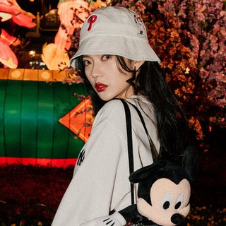 หมวกบักเก็ต ลาย Mickey Bucket hat สไตล์ฮิปฮอป กันแดด สำหรับผู้ชาย ผู้หญิง